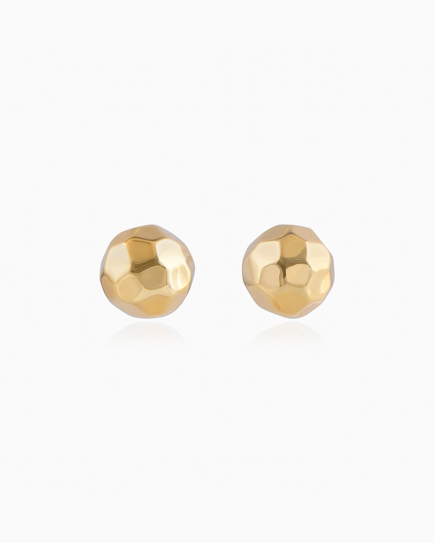 Lustre Crest Studs — Gold