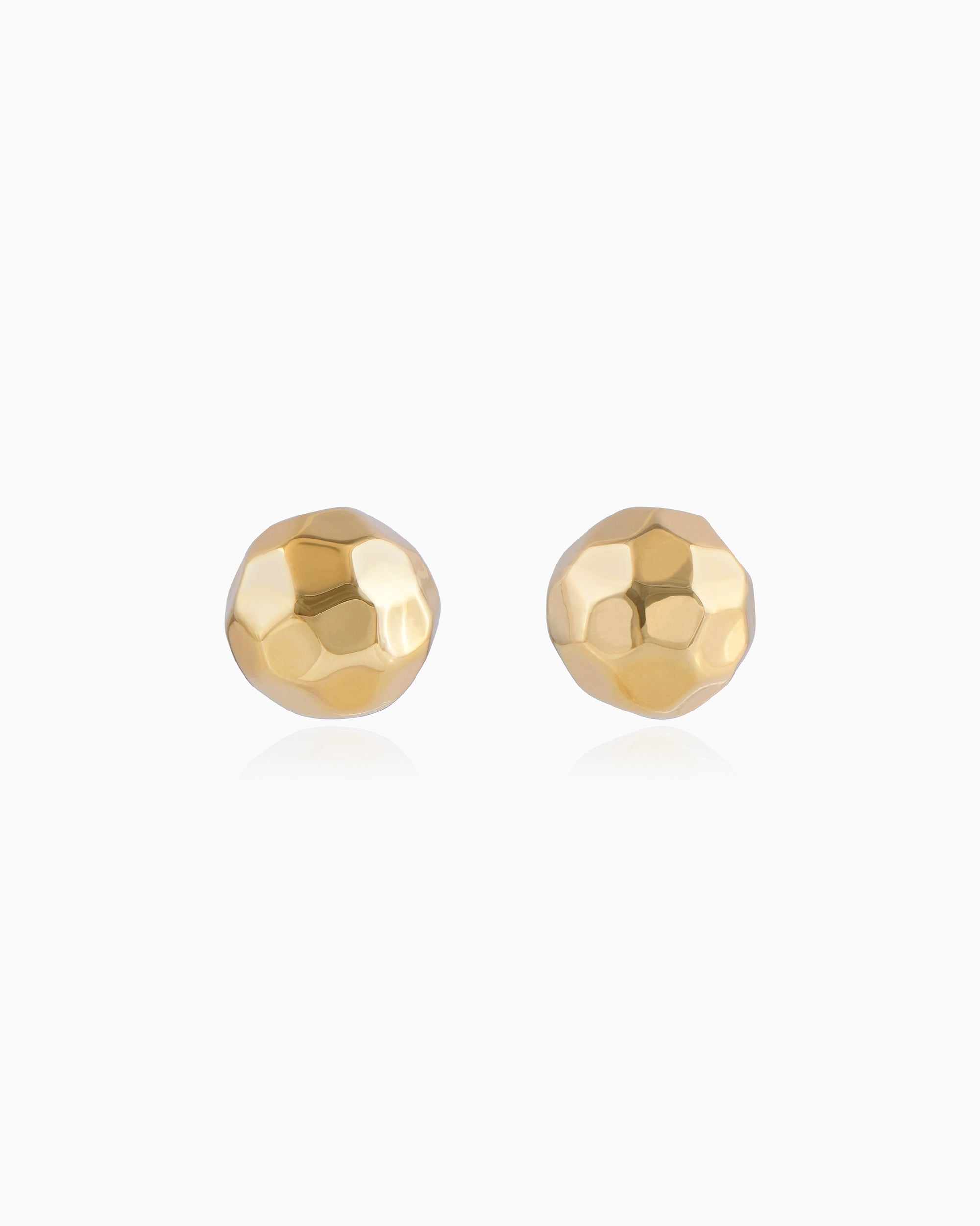 Lustre Crest Studs — Gold