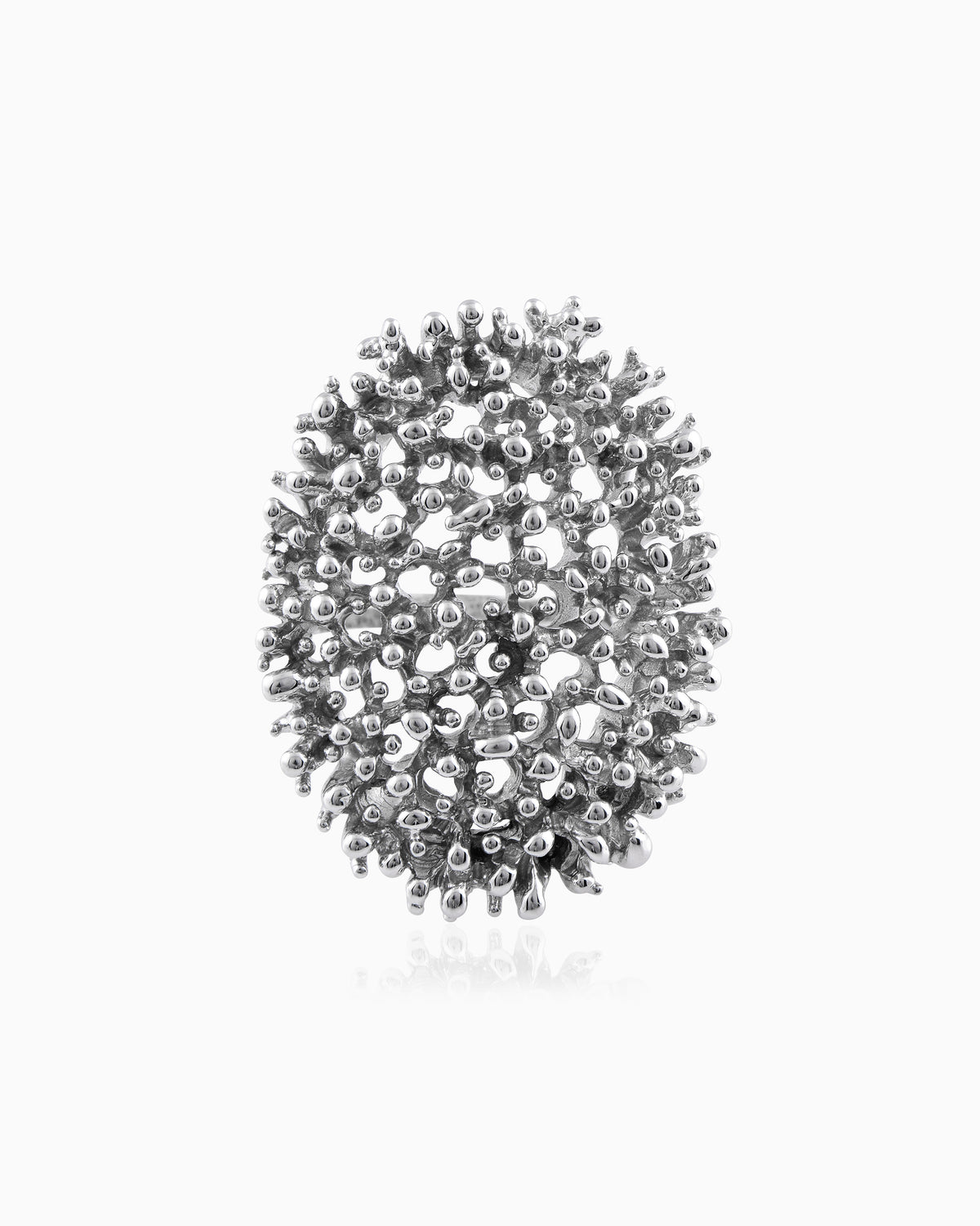 Silvery Algae Ring