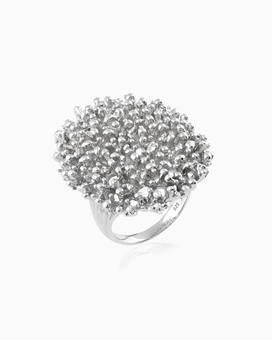 Silvery Algae Ring