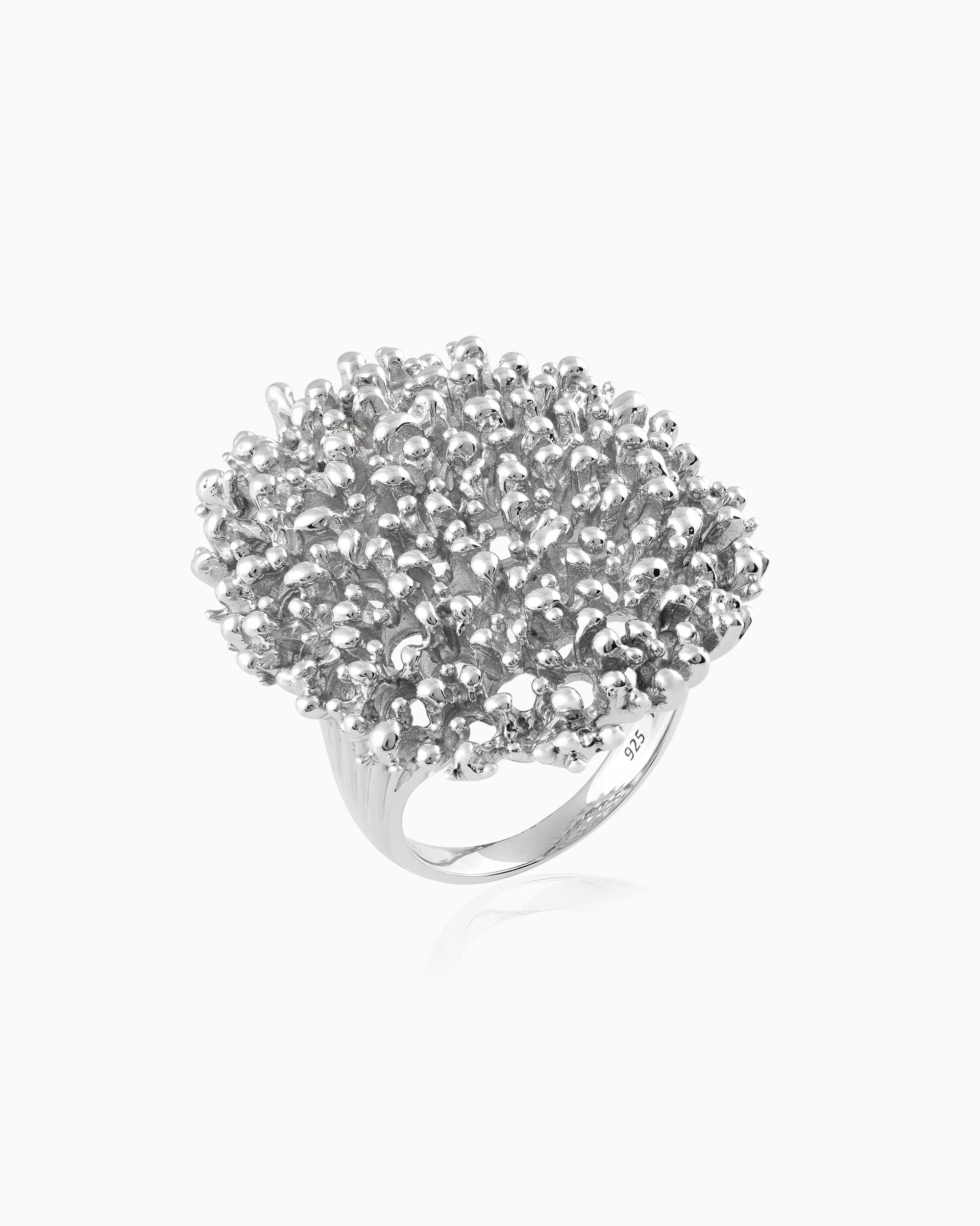 Silvery Algae Ring
