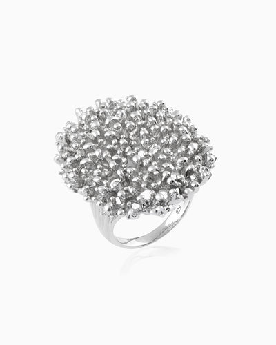 Silvery Algae Ring