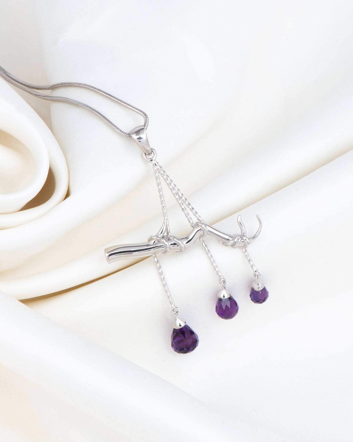 Purple Twilight Fernstone Pendant