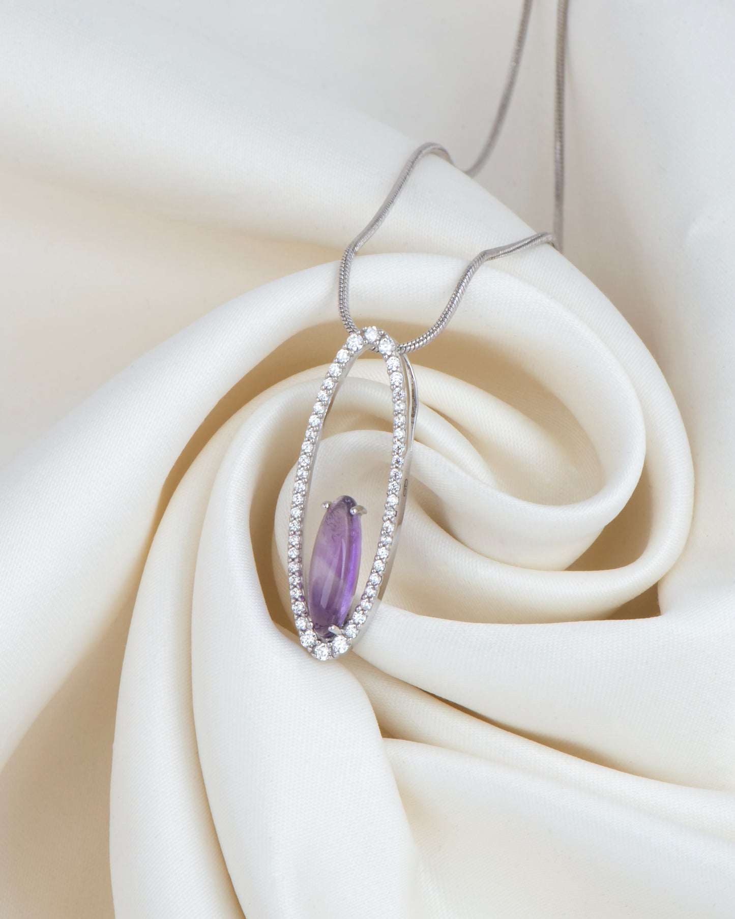 Aurora Wisp Orchid Pendant