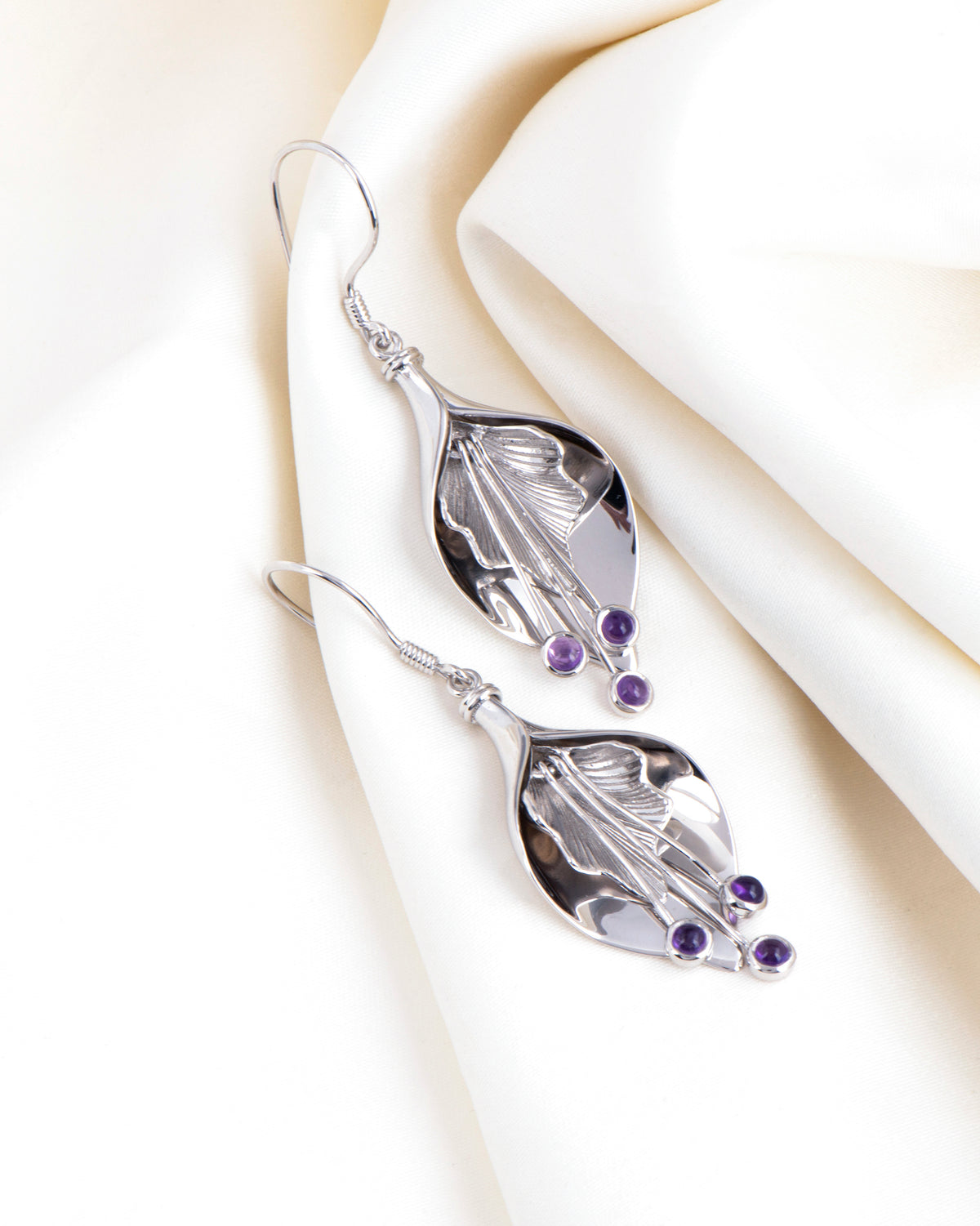 The Solara Amethyst Dusk Earrings