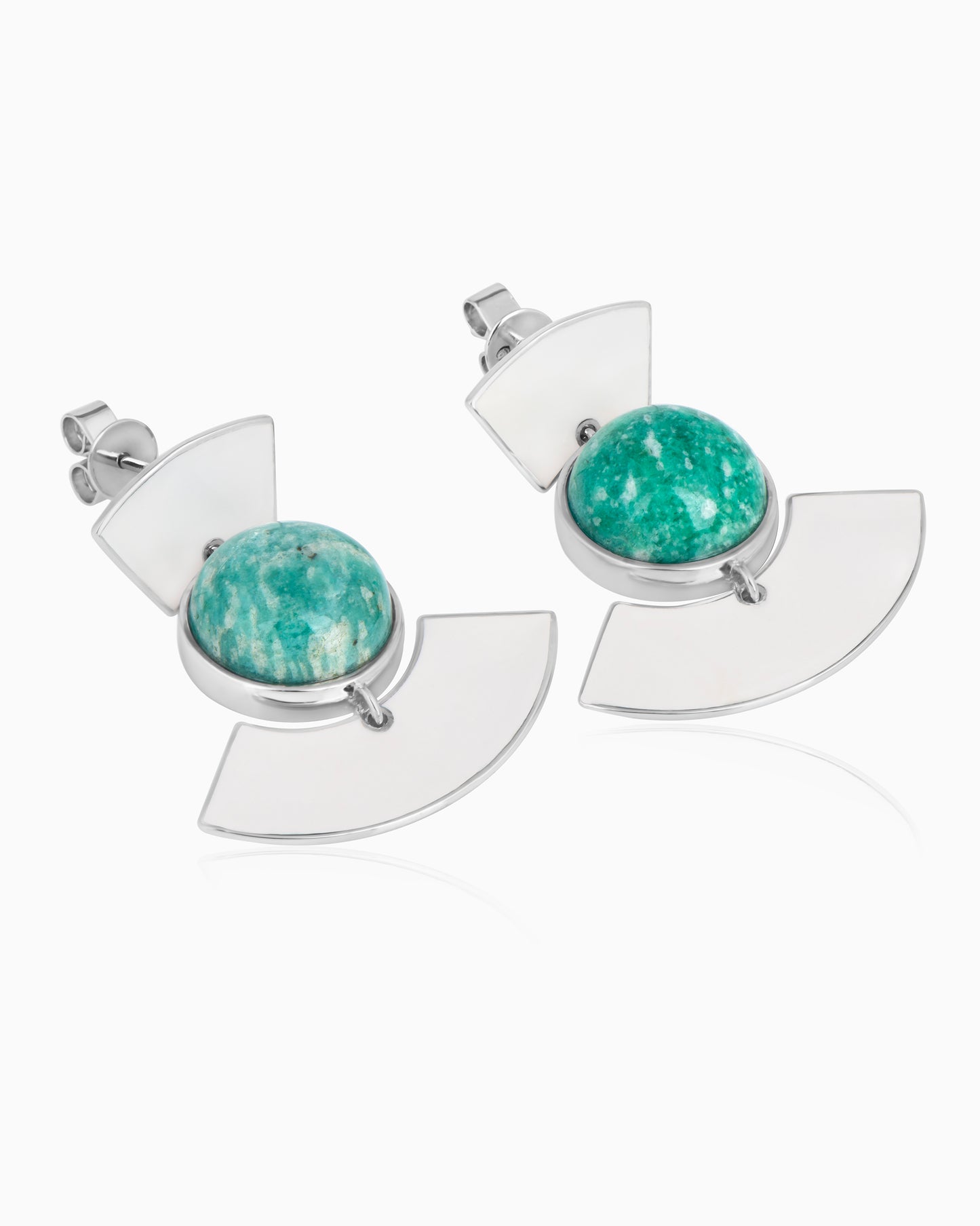 Green Flame Beneath Earrings