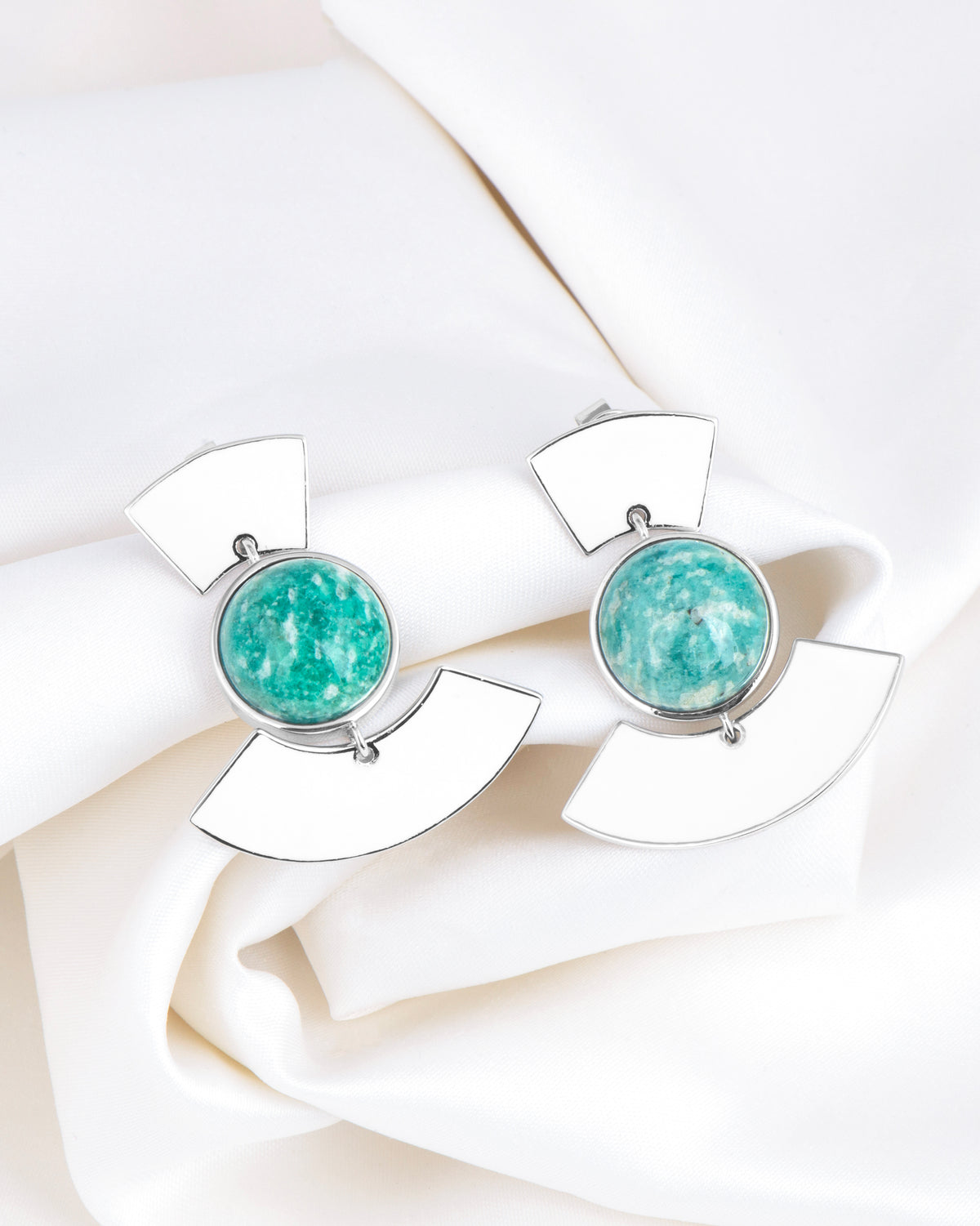 Green Flame Beneath Earrings
