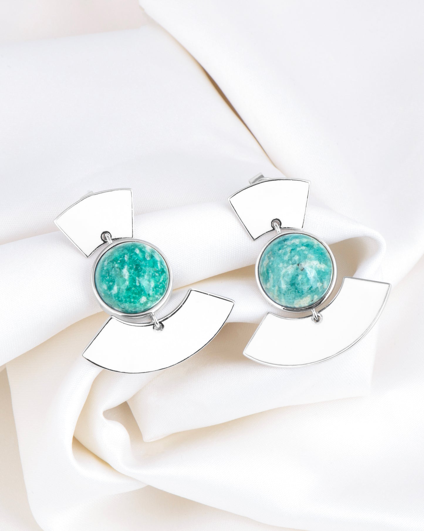 Green Flame Beneath Earrings
