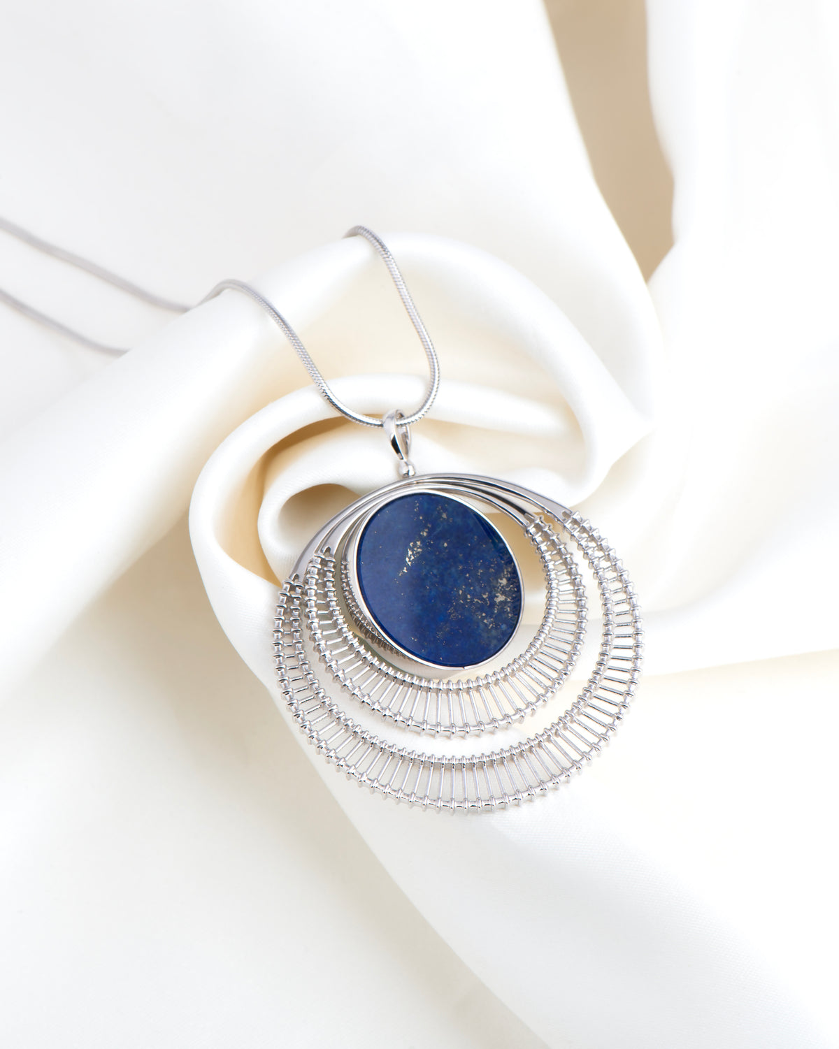 Twinned Full Moon Flip Pendant