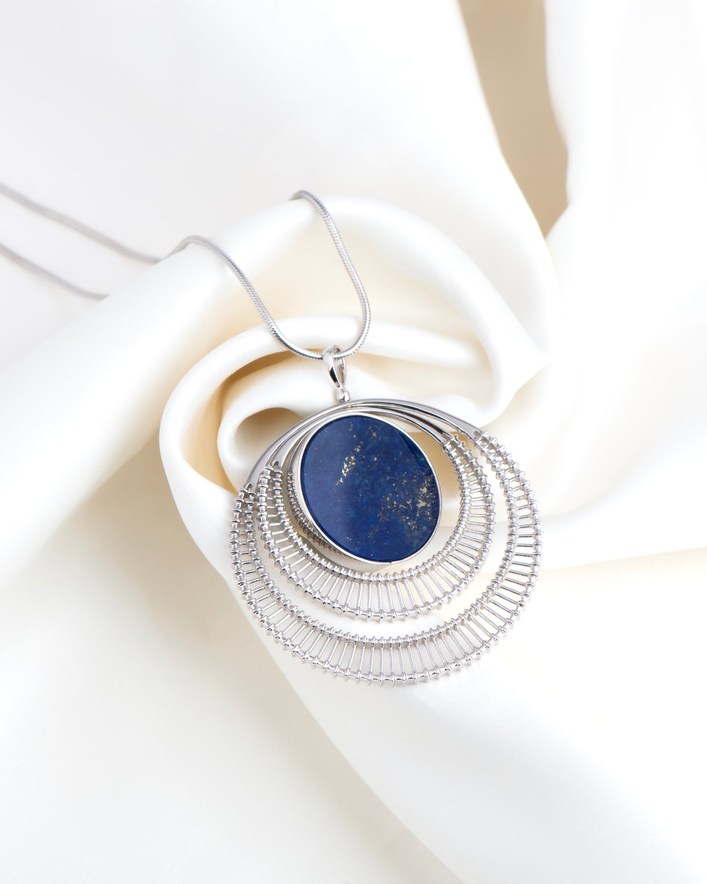 Twinned Full Moon Flip Pendant