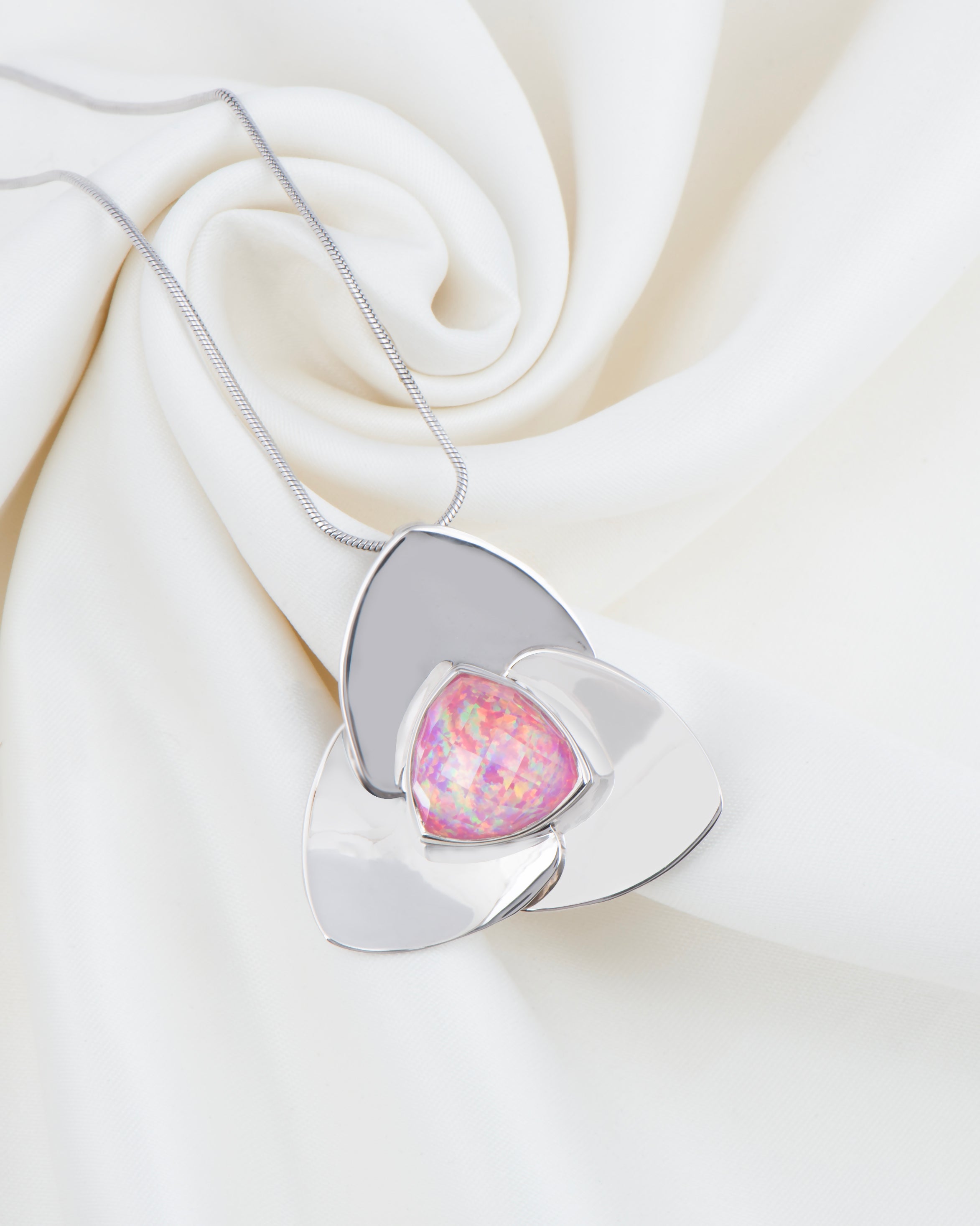 Tropical Moonlit Fan Pendant