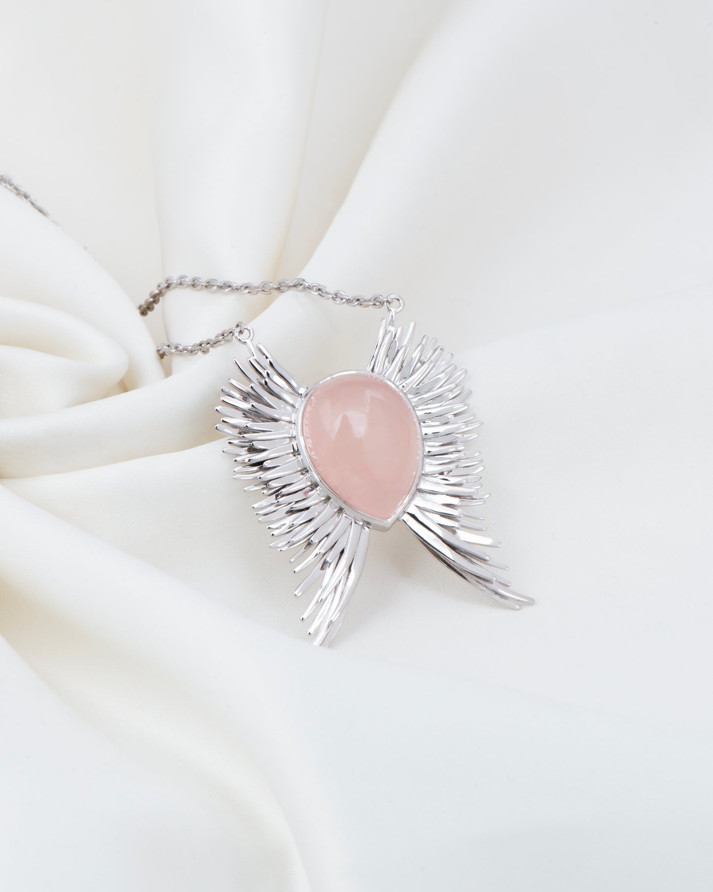 Celestial Dawn Wings Necklace 18"