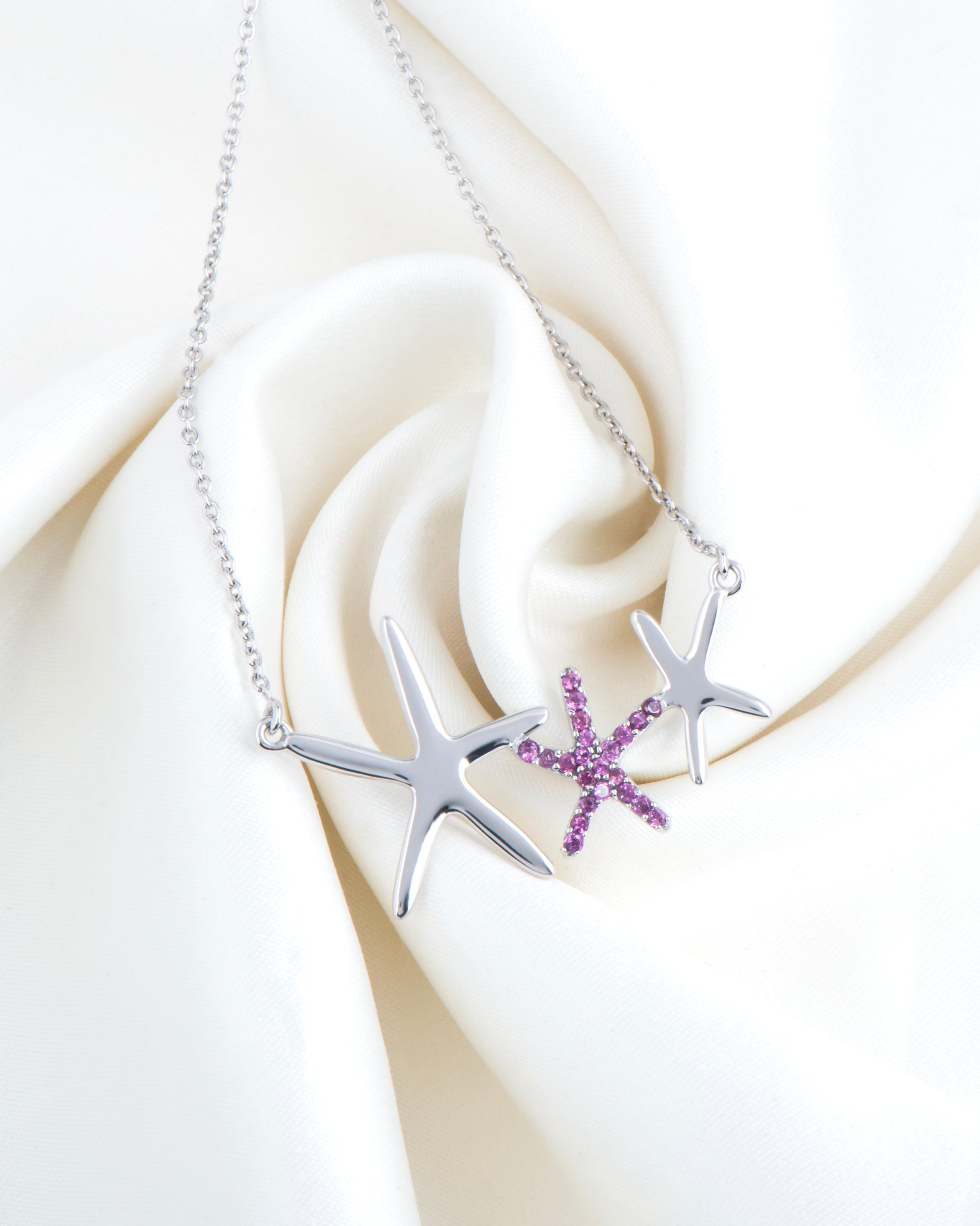 Galaxy Star Drift Necklace 18"