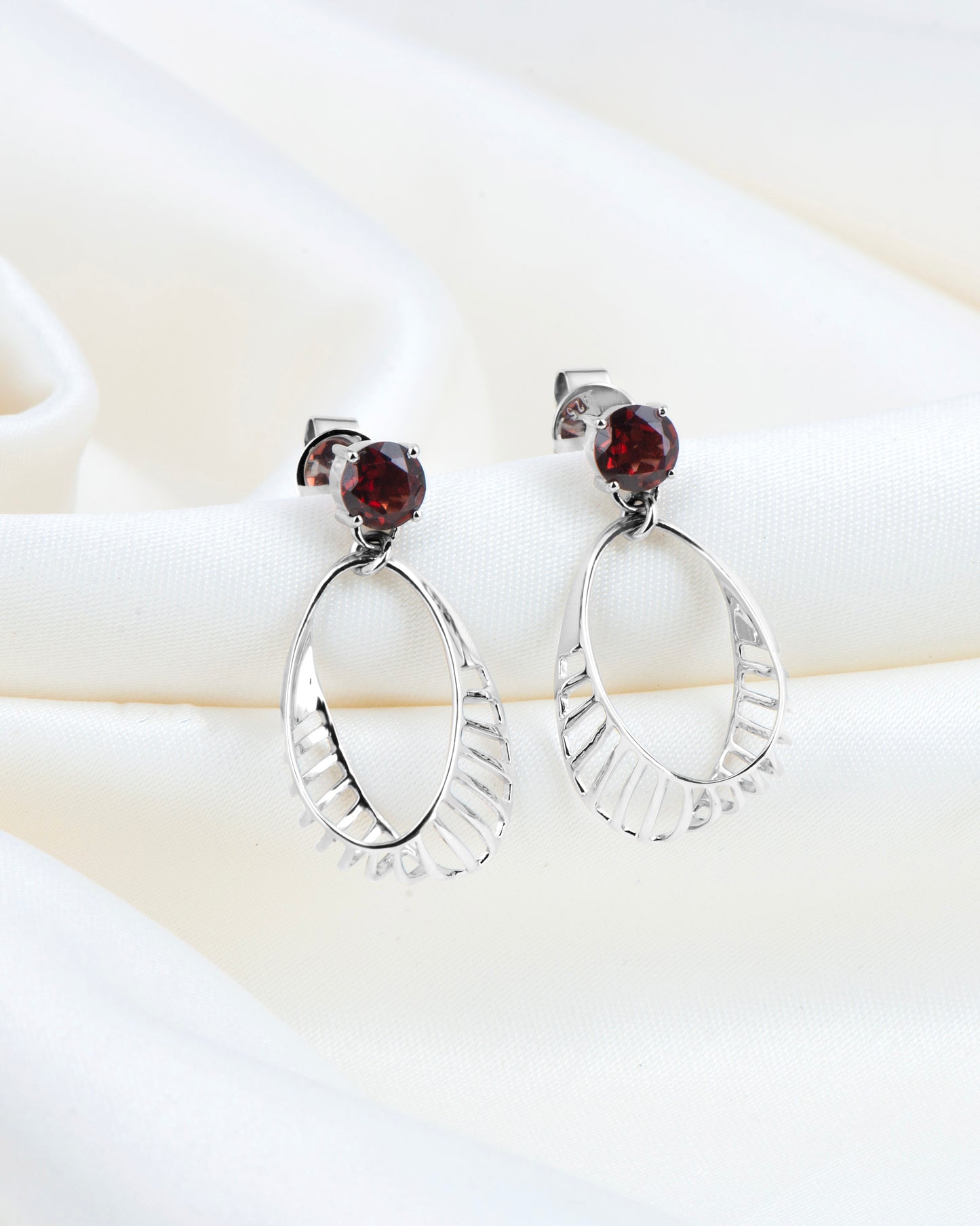 Cherry Hanging Basket Earrings