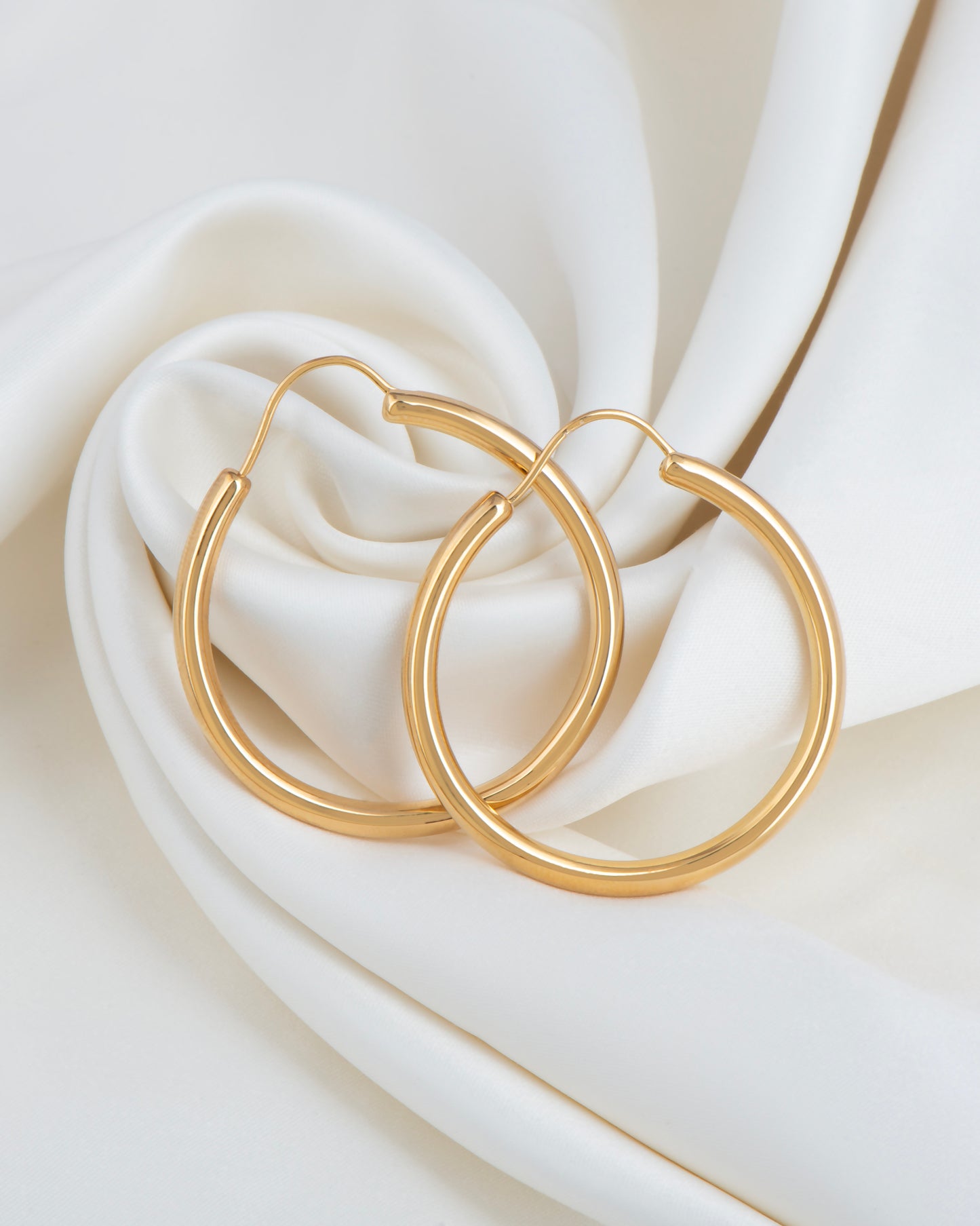 Small Hoop Gold Earrings