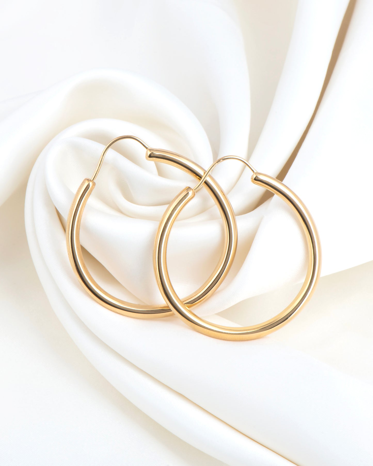 Small Hoop Gold Earrings
