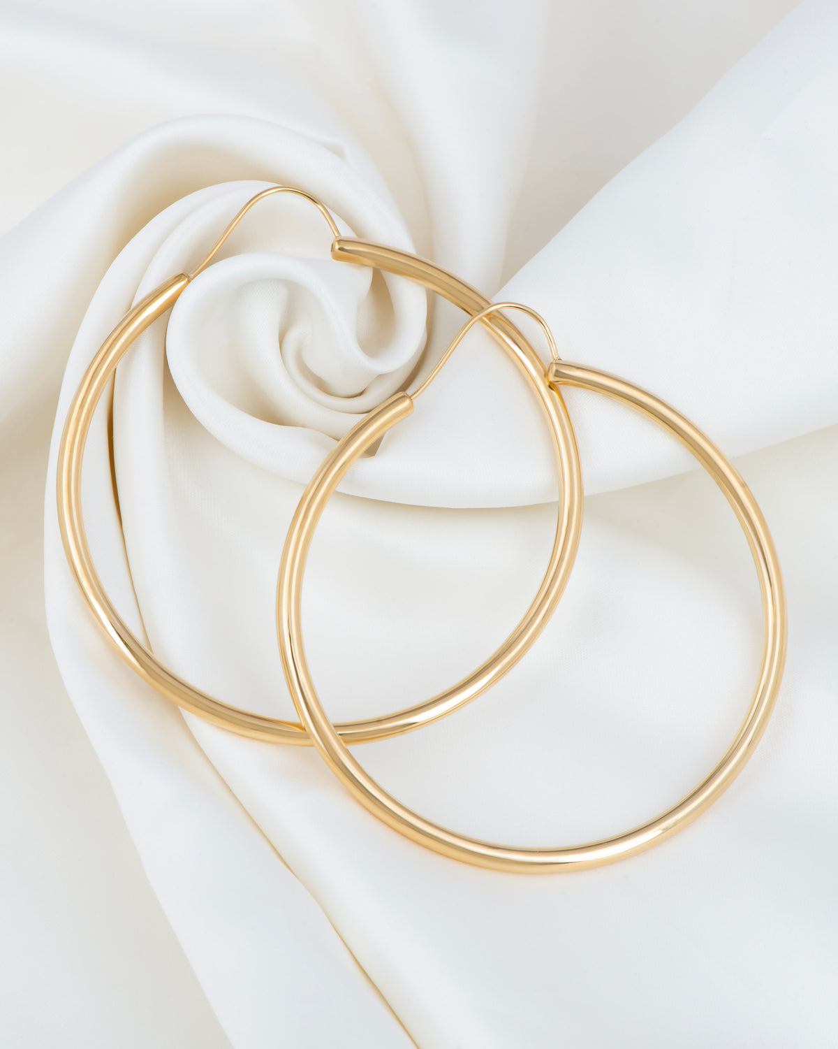 Large Gold Hoop Earrings