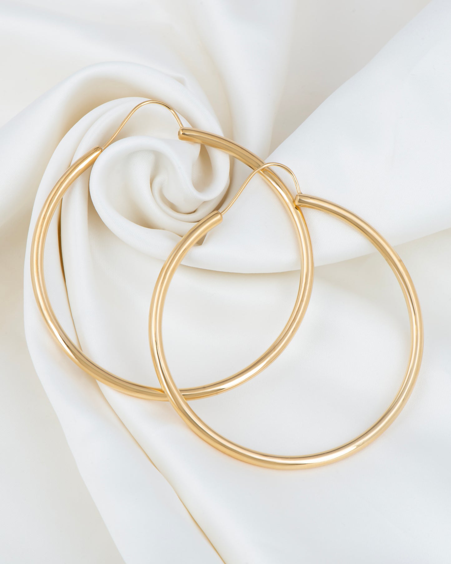 Large Gold Hoop Earrings