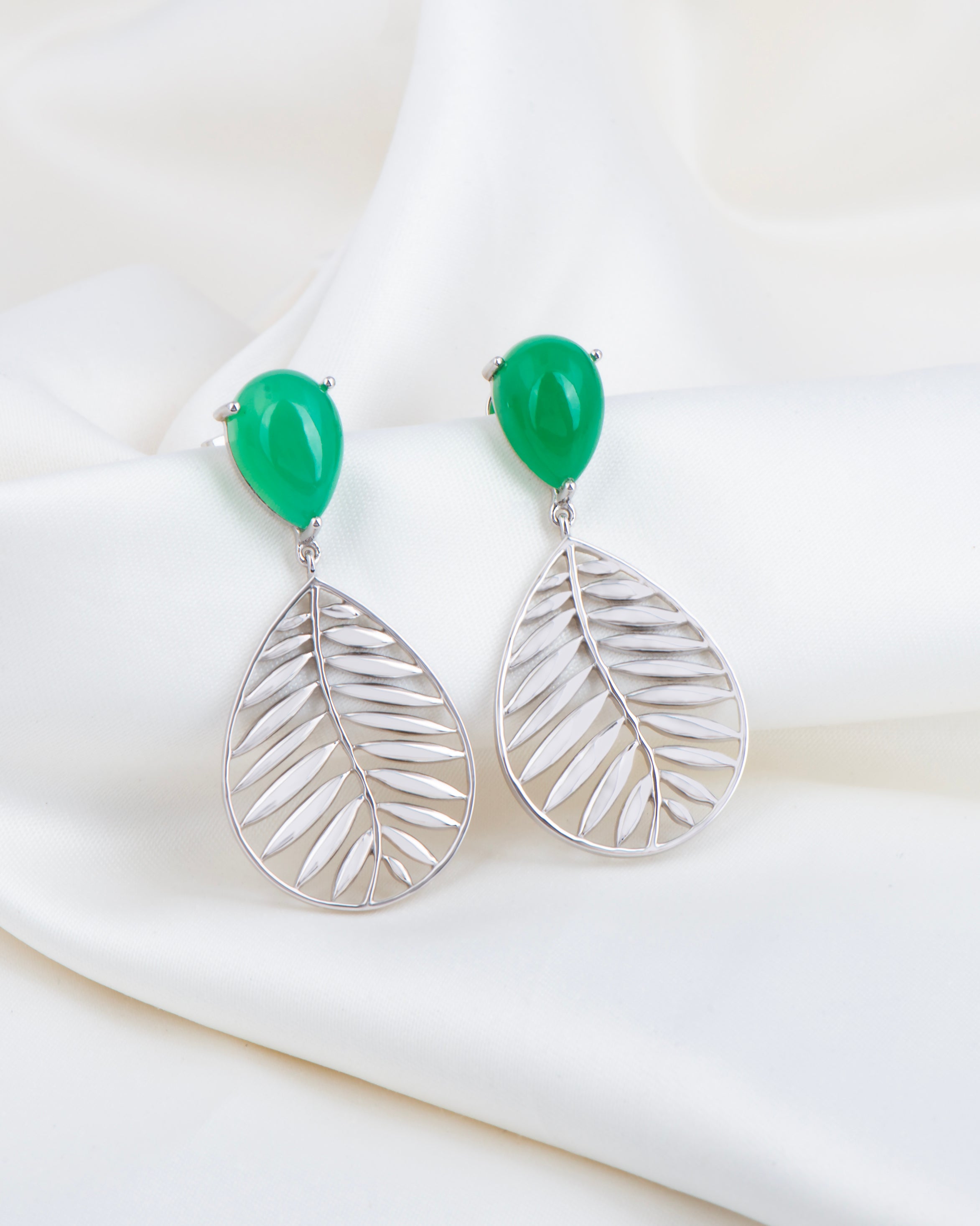 Palm Earrings of Serenity