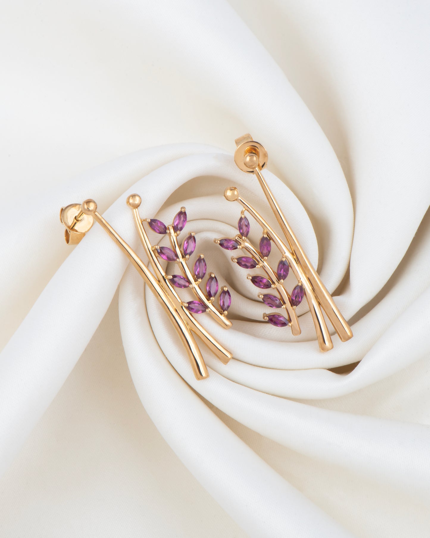 Rhodolite Muse Earrings