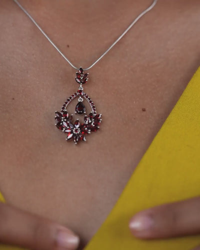 Scarlet Bloom Pendant